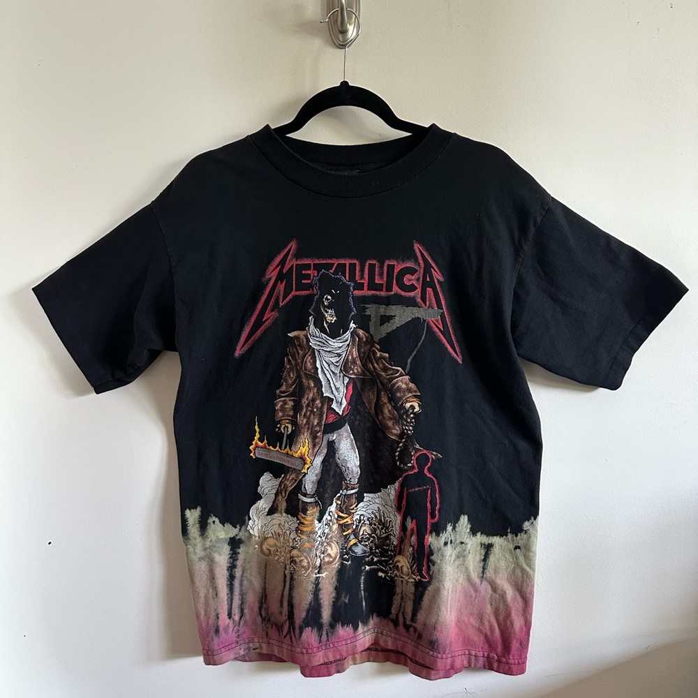 🔥RARE Metallica 1992 Vintage “Unforgiven” Pushead Tie Dye ONE OF A KIND T-Shirt